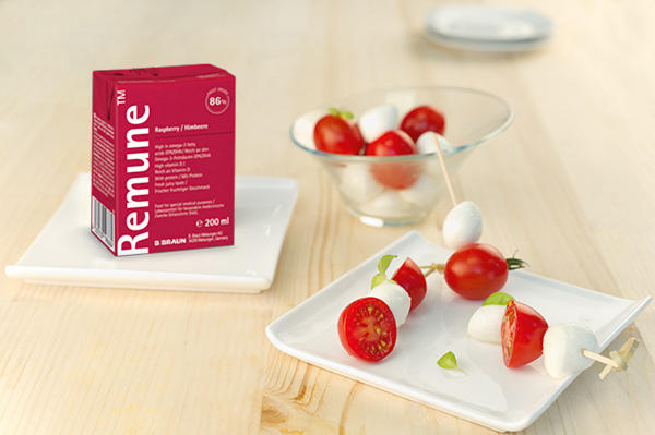 remune raspberry and mozzarella tomato skewers